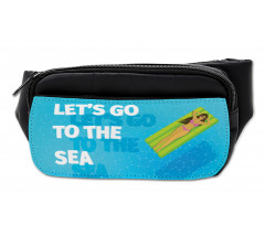 Lets Go to the Sea Message Bumbag