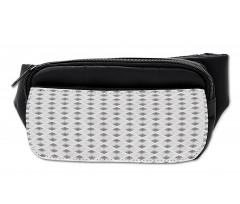 Retro Style Rhombus Stripes Bumbag