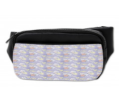 Lavender Background Oriental Bumbag