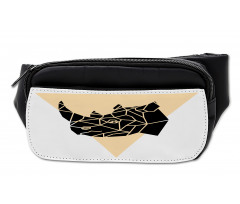 Angular Animal Design Graphic Bumbag