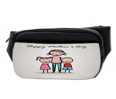 Cartoon Son and Daughter Bumbag