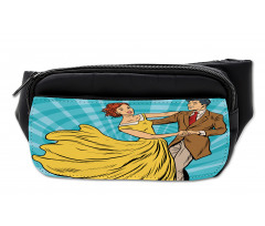 Dancing Romantic Retro Couple Bumbag