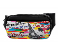 Contemporary Eiffel Tower Art Bumbag