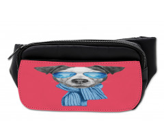 Hipster Dog Glasses Bumbag