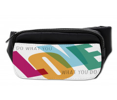 Vintage Colorful Letter Art Bumbag