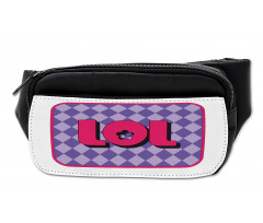 Laugh out Loud Checkered Bumbag