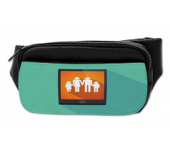 Cartoon Family Silhouette Bumbag