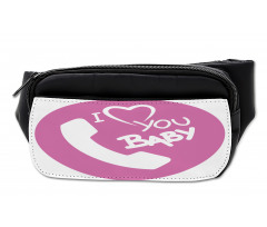 I Love You Baby Message Bumbag