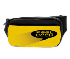 Speech Bubble on Yellow Bumbag