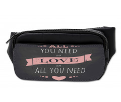 Drawn Letters Chalkboard Bumbag