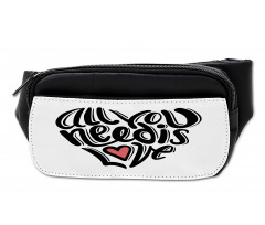 Hand-written Little Heart Bumbag