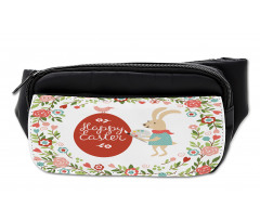 Egg Bunny Bloom Floral Frame Bumbag