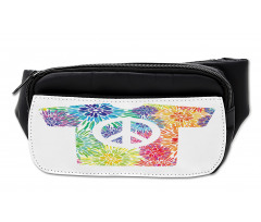 T-Shirt Design Hippie Style Bumbag