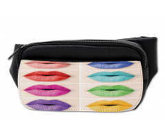 Several Color Lips Palette Bumbag