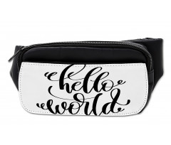 Hand Written Hello World Art Bumbag