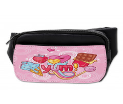 Heart Ice Cream Strawberry Bumbag