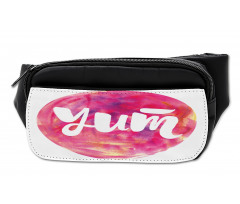 Wording on Watercolor Round Bumbag