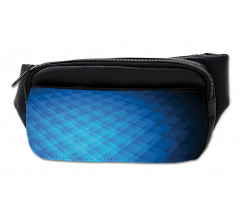 Vibrant Geometric Ombre Square Bumbag