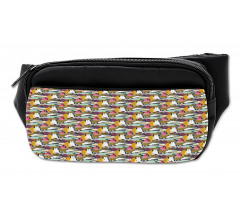 Contemporary Strokes Dots Bumbag