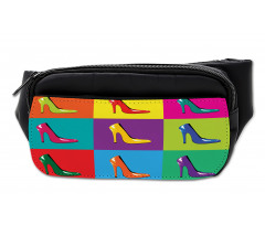 Colorful Shoes Pop Art Bumbag