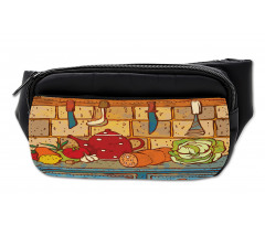 Kitchen Table Cuisine Theme Bumbag