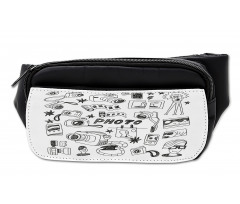 Doodle Camera Film Poeple Bumbag