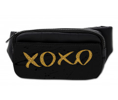 Romance Love Kisses Dark Print Bumbag