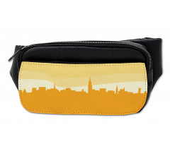 Panoramic Silhouette Cityscape Bumbag