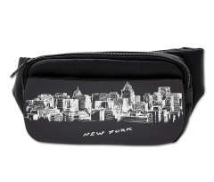 Hand Drawn City Buildings Deco Bumbag