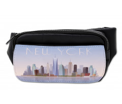 Pastel Tones Big Apple Skyline Bumbag