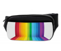 Shade of Rainbow Colors Line Bumbag