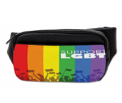 Support LGBT Celebration Flag Bumbag