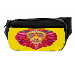 Geometric Lion Face Bumbag