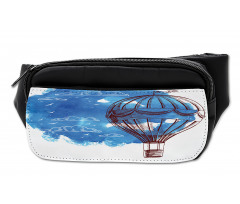 Bon Voyage Sky Cloud Balloon Bumbag