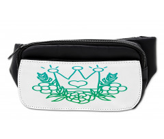 Majestic Crown and Flowers Bumbag