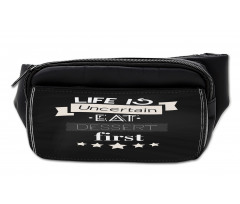 Life is Uncertain Food Themed Bumbag