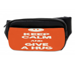 Keep Calm and Give a Hug Smile Bumbag