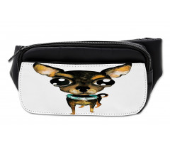 Gem Collar Big Eyed Dog Bumbag