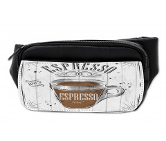 Caffeine Theme with Motifs Bumbag