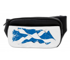 Waving Scotch Flag Emblem Bumbag