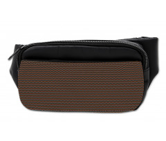 Dark Traditional Chevron Bumbag