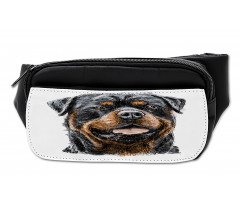 Hand Drawn Image of Dog Bumbag