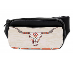 Ornate Bull Skull Bumbag