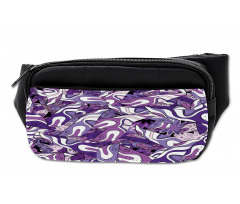 Lilac Strokes Motifs Bumbag