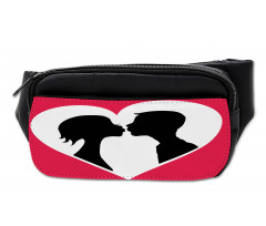 Couple Silhouette in Heart Bumbag