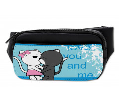 Love You and Me with Cats Bumbag