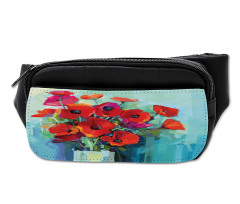 Poppy Flowers in Vase Bumbag