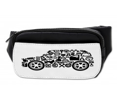 Car Shape Pictograms Bumbag