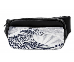 Oriental Japanese Waves Bumbag