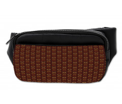 Wheat Illustration Brown Bumbag